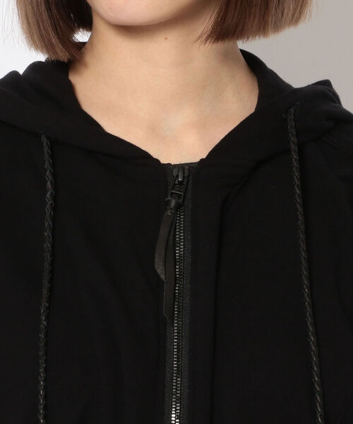 KMRii(ケムリ)の「KMRii/ケムリ/BACK STITCH COTTON PARKA(パーカー・レディース・ブラック・FREE)」の5枚目の写真