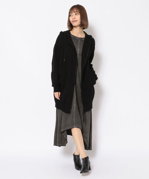 KMRii(ケムリ)の「KMRii/ケムリ/BACK STITCH COTTON PARKA(パーカー・レディース・ブラック・FREE)」の11枚目の写真