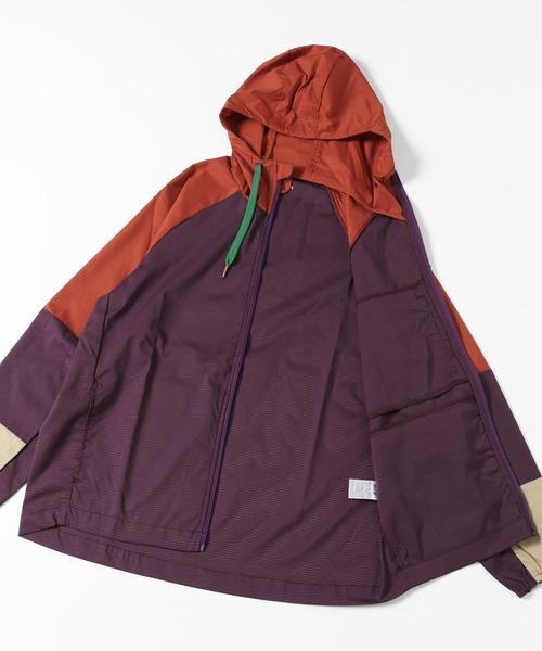 KRIFF MAYER（クリフメイヤー）の「さらさらエアーフードJK（ナイロンジャケット・メンズ・ベージュ/パープル/グリーン/チャコール・SMALL/MEDIUM/LARGE/X-LARGE）」の9枚目の写真