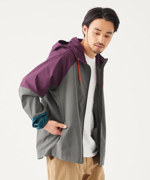KRIFF MAYER（クリフメイヤー）の「さらさらエアーフードJK（ナイロンジャケット・メンズ・ベージュ/パープル/グリーン/チャコール・SMALL/MEDIUM/LARGE/X-LARGE）」の16枚目の写真