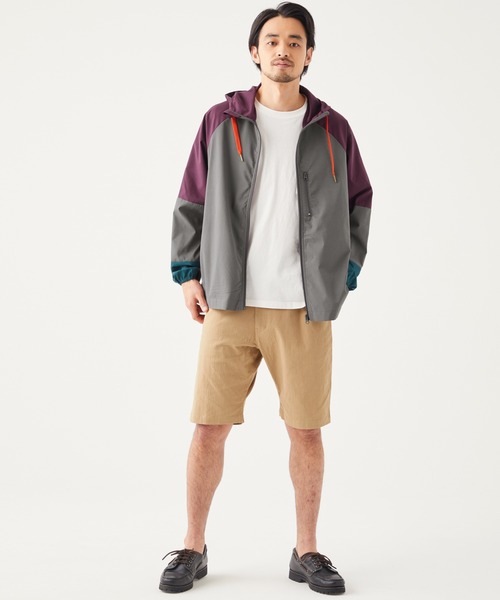 KRIFF MAYER（クリフメイヤー）の「さらさらエアーフードJK（ナイロンジャケット・メンズ・ベージュ/パープル/グリーン/チャコール・SMALL/MEDIUM/LARGE/X-LARGE）」の17枚目の写真