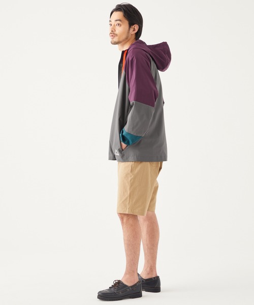 KRIFF MAYER（クリフメイヤー）の「さらさらエアーフードJK（ナイロンジャケット・メンズ・ベージュ/パープル/グリーン/チャコール・SMALL/MEDIUM/LARGE/X-LARGE）」の18枚目の写真