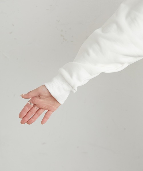 PUAL CE CIN(ピュアルセシン)の「裏毛カーディガン(カーディガン/ボレロ・レディース・ホワイト/グレー/ミント/イエロー・FREE)」の9枚目の写真