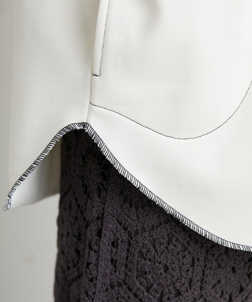 PUAL CE CIN(ピュアルセシン)の「裏毛カーディガン(カーディガン/ボレロ・レディース・ホワイト/グレー/ミント/イエロー・FREE)」の11枚目の写真