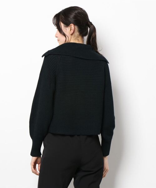enchainement(アンシェヌマン)の「Big Collar Pullover(ニット/セーター・レディース・ブラック/オフホワイト/カーキ・フリー)」の15枚目の写真