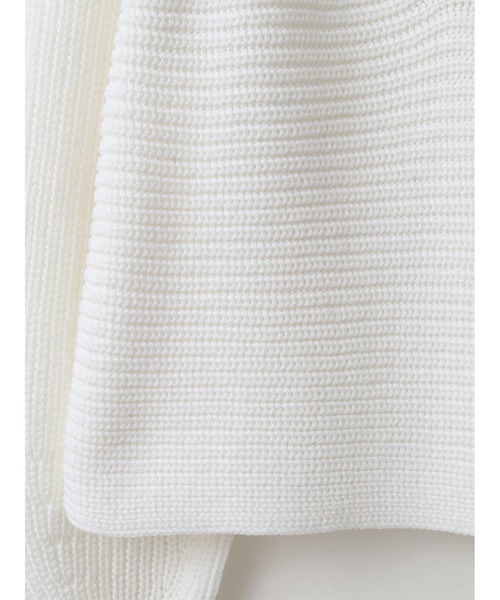 enchainement(アンシェヌマン)の「Big Collar Pullover(ニット/セーター・レディース・ブラック/オフホワイト/カーキ・フリー)」の12枚目の写真