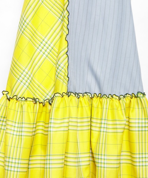AS KNOW AS PINKY(アズノゥアズピンキー)の「柄めいたメローギャザースカート(スカート・レディース・ベージュ系その他/グリーン系その他/イエロー系その他・FREE)」の8枚目の写真