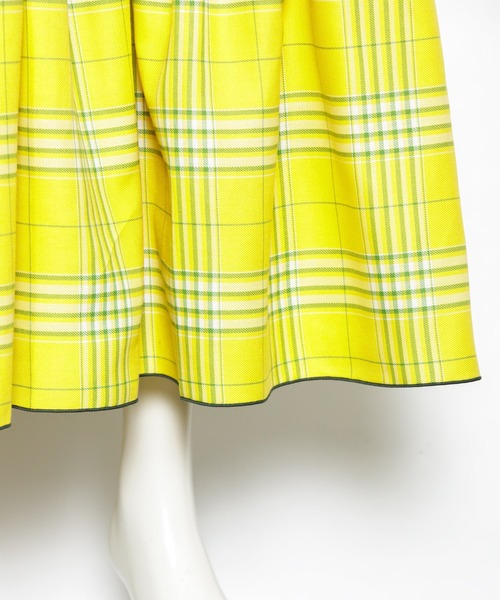 AS KNOW AS PINKY(アズノゥアズピンキー)の「柄めいたメローギャザースカート(スカート・レディース・ベージュ系その他/グリーン系その他/イエロー系その他・FREE)」の9枚目の写真