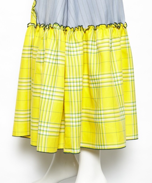 AS KNOW AS PINKY(アズノゥアズピンキー)の「柄めいたメローギャザースカート(スカート・レディース・ベージュ系その他/グリーン系その他/イエロー系その他・FREE)」の12枚目の写真