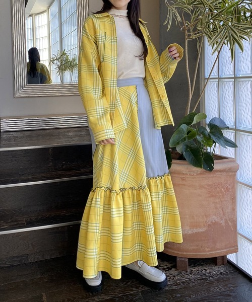 AS KNOW AS PINKY(アズノゥアズピンキー)の「柄めいたメローギャザースカート(スカート・レディース・ベージュ系その他/グリーン系その他/イエロー系その他・FREE)」の19枚目の写真