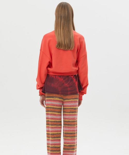 KIRSH（キルシー）の「KIRSH BIG CHERRY BOUCLE CROP SWEAT LS/キルシービッグチェリー ブークレ クロップ スウェットシャツ（スウェット・レディース・ブラック/ピンク/アイボリー・ONE SIZE）」の16枚目の写真