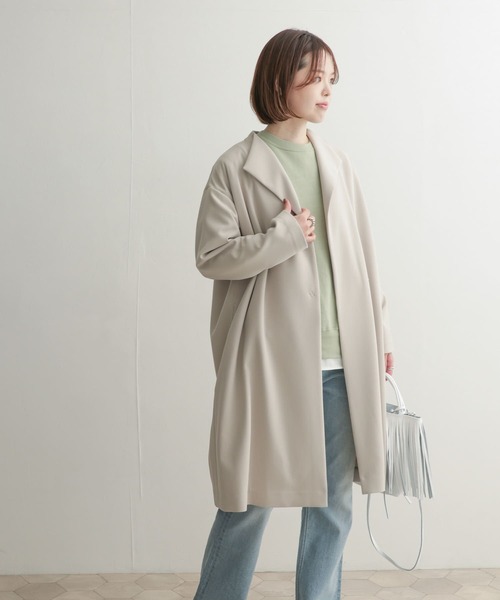 5W Gaungi Beige(ファイブダブル　ガウンコート ベージュ) URBAN RESEARCH DOORS（アーバンリサーチドアーズ）の「ダブル