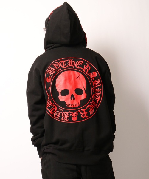 ByTheR（バイザアール）の「BYTHER 韓国ブランド 発泡プリントジップアップパーカー（パーカー・メンズ・ブラック・FREE）」の21枚目の写真