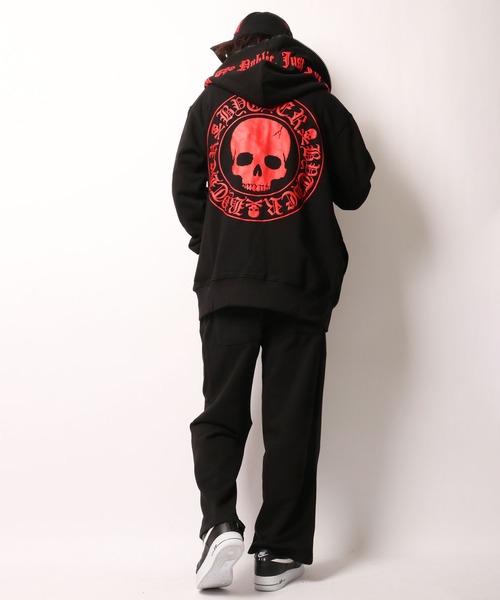 ByTheR（バイザアール）の「BYTHER 韓国ブランド 発泡プリントジップアップパーカー（パーカー・メンズ・ブラック・FREE）」の14枚目の写真