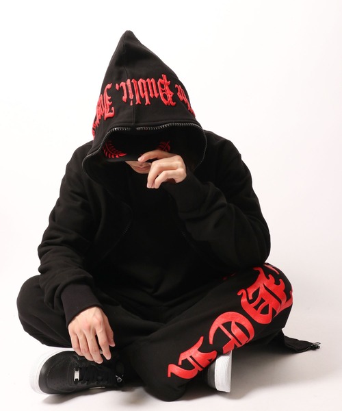 ByTheR（バイザアール）の「BYTHER 韓国ブランド 発泡プリントジップアップパーカー（パーカー・メンズ・ブラック・FREE）」の16枚目の写真