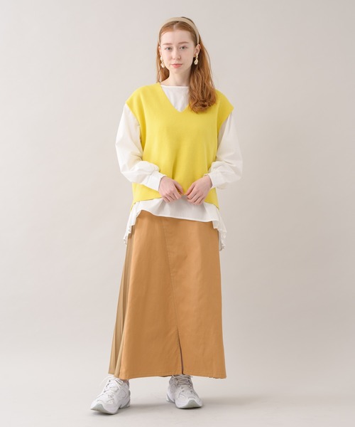 ROSIEE（ロージー）の「ROSIEE 後ろプリーツスカート（スカート・レディース・ベージュ/カーキ・FREE）」の17枚目の写真