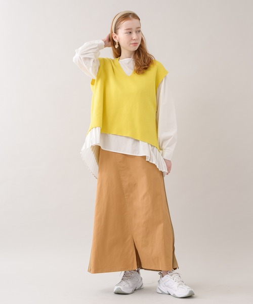 ROSIEE（ロージー）の「ROSIEE 後ろプリーツスカート（スカート・レディース・ベージュ/カーキ・FREE）」の18枚目の写真