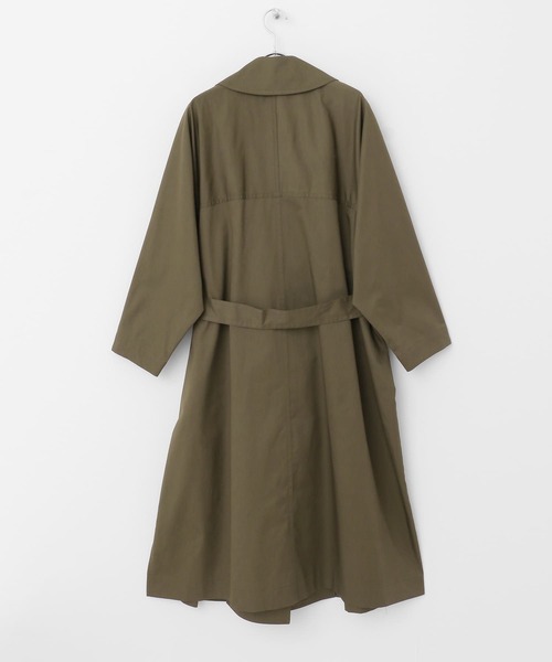 mizuiroind（ミズイロインド）の「mizuiro ind　dolman sleeve trench coat（トレンチコート・レディース・ベージュ/ライトカーキ・ONE）」の20枚目の写真