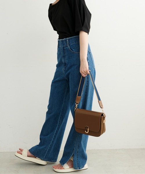 FREE'S MART（フリーズマート）の「◆レトロフラップショルダーバッグ（ショルダーバッグ・レディース・ホワイト/ブラック/ブラウン・ﾌﾘ-）」の22枚目の写真