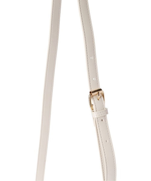 FREE'S MART（フリーズマート）の「◆レトロフラップショルダーバッグ（ショルダーバッグ・レディース・ホワイト/ブラック/ブラウン・ﾌﾘ-）」の16枚目の写真