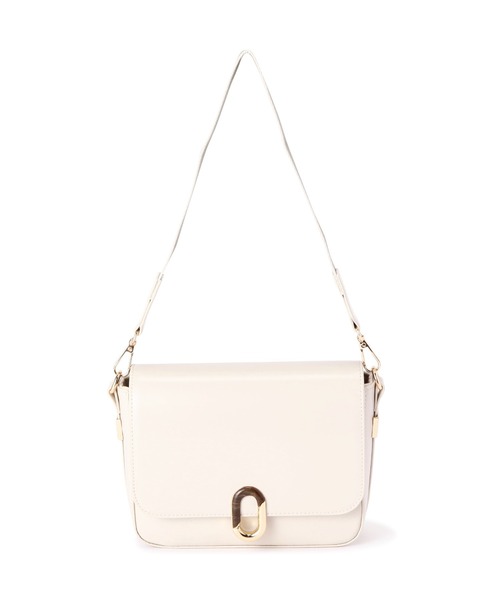 FREE'S MART（フリーズマート）の「◆レトロフラップショルダーバッグ（ショルダーバッグ・レディース・ホワイト/ブラック/ブラウン・ﾌﾘ-）」の14枚目の写真