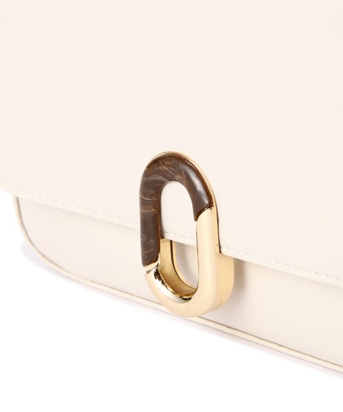 FREE'S MART（フリーズマート）の「◆レトロフラップショルダーバッグ（ショルダーバッグ・レディース・ホワイト/ブラック/ブラウン・ﾌﾘ-）」の11枚目の写真