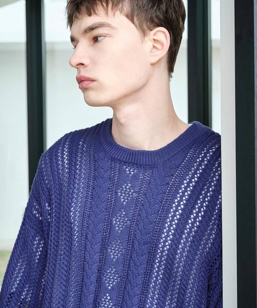 EMMA CLOTHES（エマクローズ）の「メッシュ編みケーブル