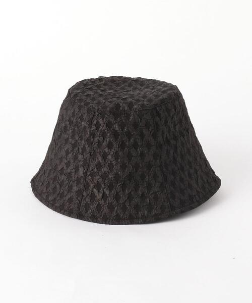 BEAUTY&YOUTH UNITED ARROWS（ビューティーアンドユースユナイテッドアローズ）の「BY ギャザーリボンテープ バケットハット（ハット・レディース・ホワイト/ブラック・FREE）」の3枚目の写真
