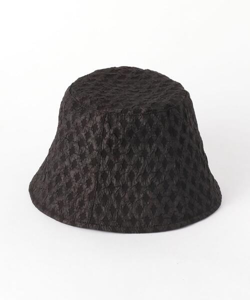 BEAUTY&YOUTH UNITED ARROWS（ビューティーアンドユースユナイテッドアローズ）の「BY ギャザーリボンテープ バケットハット（ハット・レディース・ホワイト/ブラック・FREE）」の4枚目の写真