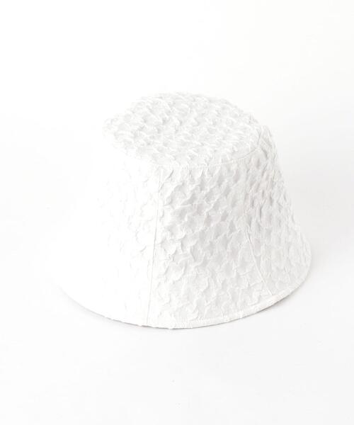 BEAUTY&YOUTH UNITED ARROWS（ビューティーアンドユースユナイテッドアローズ）の「BY ギャザーリボンテープ バケットハット（ハット・レディース・ホワイト/ブラック・FREE）」の7枚目の写真