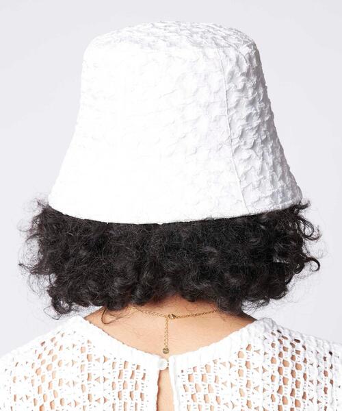 BEAUTY&YOUTH UNITED ARROWS（ビューティーアンドユースユナイテッドアローズ）の「BY ギャザーリボンテープ バケットハット（ハット・レディース・ホワイト/ブラック・FREE）」の11枚目の写真