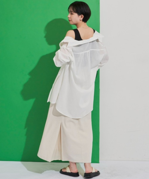 Aunt Marie's(アントマリーズ)の「リネンブレンドプリーツスカート(スカート・レディース・ブラウン/ベージュ/ピンク/ブラック・FREE)」の13枚目の写真