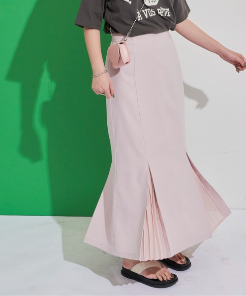 楽天最安値に挑戦】 ANDMARY】Coco check pleats skirt スカート
