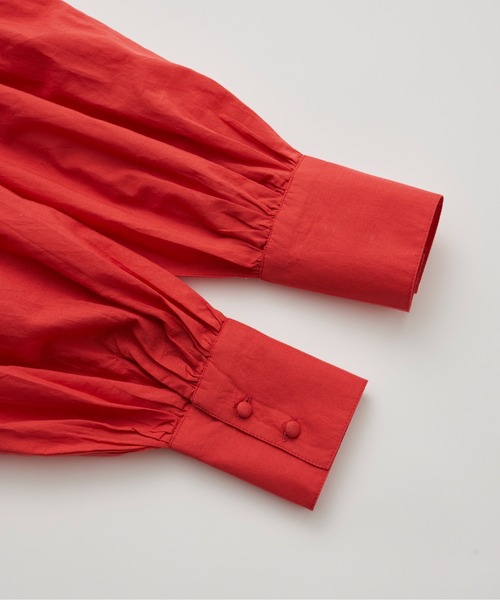 Libra Cue（リブラ キュー）の「ビンテージライクピンタックブラウス（シャツ/ブラウス・レディース・ホワイト/グリーン/ブラック/オレンジ/レッド・FREE）」の13枚目の写真