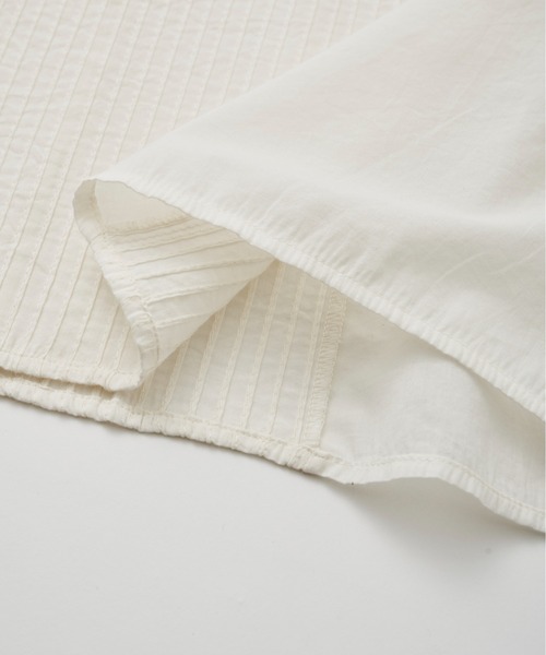 Libra Cue（リブラ キュー）の「ビンテージライクピンタックブラウス（シャツ/ブラウス・レディース・ホワイト/グリーン/ブラック/オレンジ/レッド・FREE）」の15枚目の写真