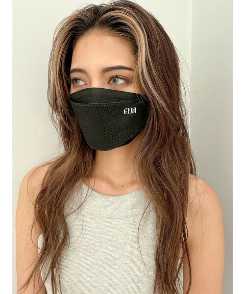 GYDA（ジェイダ）の「3D GYDA ロゴマスク（マスク・レディース・ブラック/オフホワイト・FREE）」の3枚目の写真