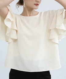 Doux Belle（ドゥーベル）の「ボリュームフリル袖トップス（シャツ/ブラウス）」