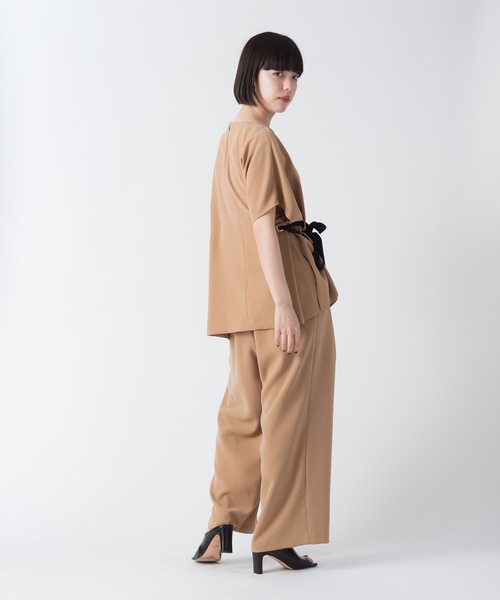 La SRIC(ラスリック)の「La SRIC / ハトメカンベルトPT【セットアップ可】(その他パンツ・レディース・キャメル/グリーン/ブラック・38)」の5枚目の写真