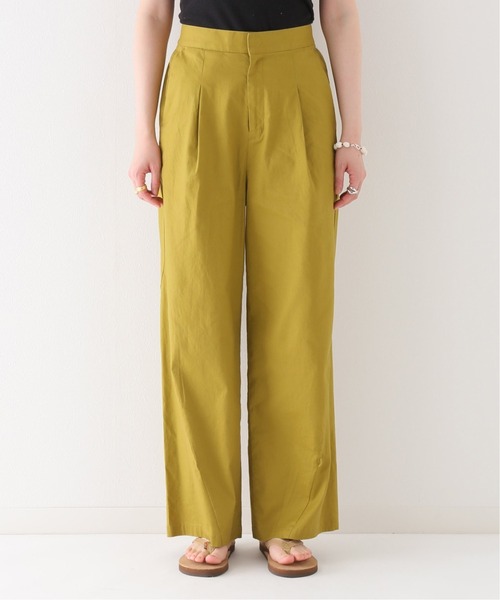 JOURNAL STANDARD relume(ジャーナルスタンダード レリューム)の「コットンリネンチノアジャストパンツ(チノパンツ・レディース・ブラック/グリーン・38/36)」の17枚目の写真