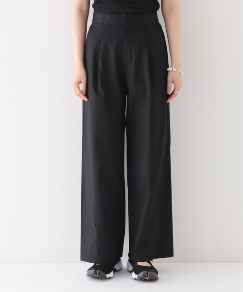 JOURNAL STANDARD relume(ジャーナルスタンダード レリューム)の「コットンリネンチノアジャストパンツ(チノパンツ・レディース・ブラック/グリーン・38/36)」の16枚目の写真