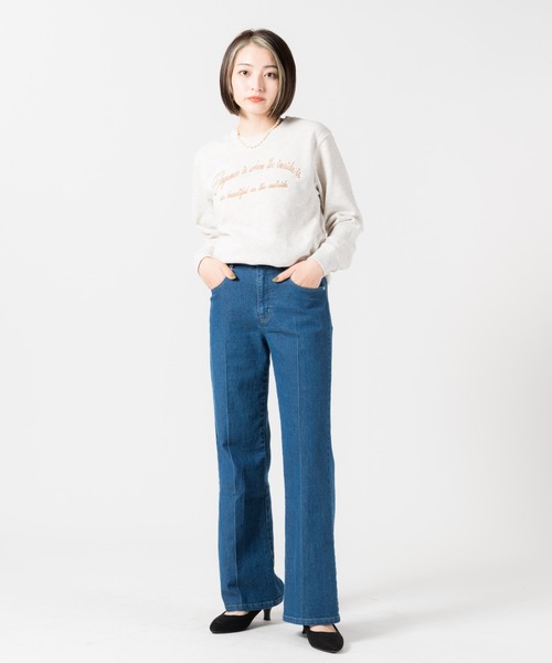 LAYMEE(レイミー)の「Elegance sweat CS / エレガンススウェット(スウェット・レディース・ネイビー/グリーン/オートミール・FREE)」の12枚目の写真