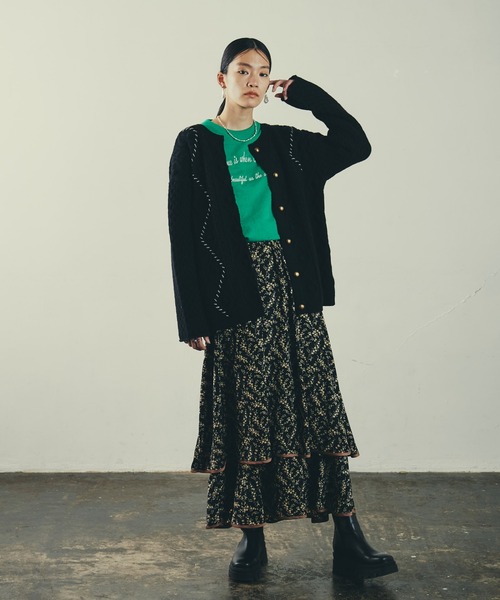 LAYMEE(レイミー)の「Elegance sweat CS / エレガンススウェット(スウェット・レディース・ネイビー/グリーン/オートミール・FREE)」の15枚目の写真