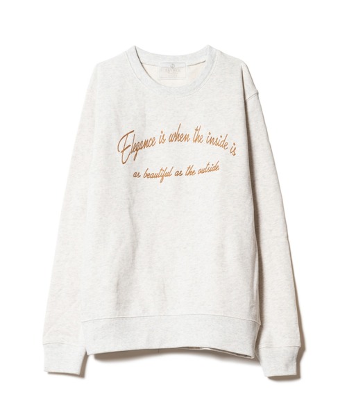 LAYMEE(レイミー)の「Elegance sweat CS / エレガンススウェット(スウェット・レディース・ネイビー/グリーン/オートミール・FREE)」の6枚目の写真