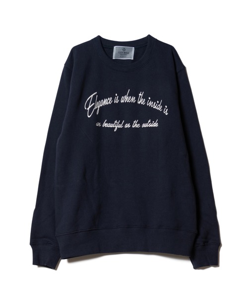 LAYMEE(レイミー)の「Elegance sweat CS / エレガンススウェット(スウェット・レディース・ネイビー/グリーン/オートミール・FREE)」の4枚目の写真
