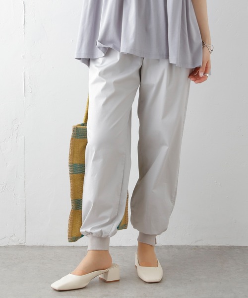 PUAL CE CIN(ピュアルセシン)の「JAPAN MADEジョガーパンツ(その他パンツ・レディース・オリーブ/ブラック/ライトベージュ/ライトグレー/ベージュ/ピンク・FREE)」の3枚目の写真