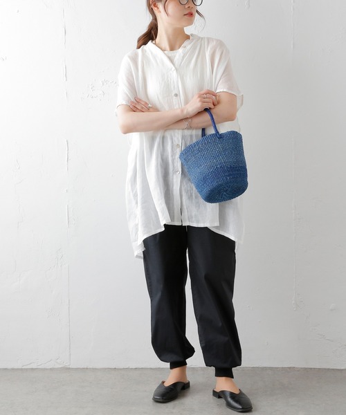 PUAL CE CIN(ピュアルセシン)の「JAPAN MADEジョガーパンツ(その他パンツ・レディース・オリーブ/ブラック/ライトベージュ/ライトグレー/ベージュ/ピンク・FREE)」の22枚目の写真