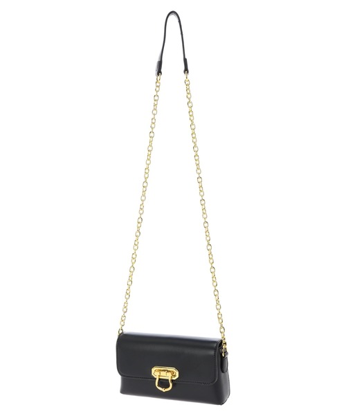 DURAS（デュラス）の「チェーンショルダーミニバッグ（ショルダーバッグ・レディース・ホワイト/ミント/ブラック・FREE）」の3枚目の写真