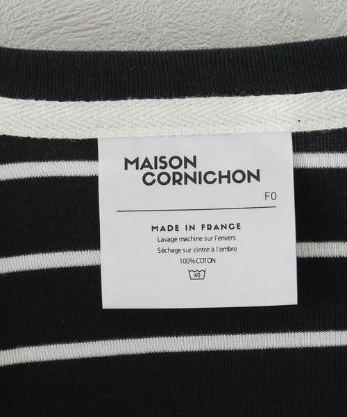 plage（プラージュ）の「【MAISON CORNICHON/メゾンコルニション】 SP ボーダー Tシャツ（Tシャツ/カットソー・レディース・ホワイト/ブラック・FREE）」の13枚目の写真