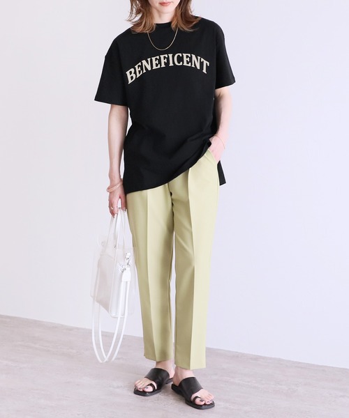 reca(レカ)の「アーチロゴプリントBIG Tシャツ(Tシャツ/カットソー・レディース・オフホワイト/ホワイト系その他/ブラック/チャコール/グリーン系その他/グレイッシュベージュ/ホワイト系その他2・FREE)」の21枚目の写真