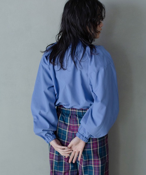 MARECHAL TERRE(マルシャルテル)の「タックブラウス(シャツ/ブラウス・レディース・ホワイト/ブラック/ピンク/ブルー・MEDIUM)」の10枚目の写真